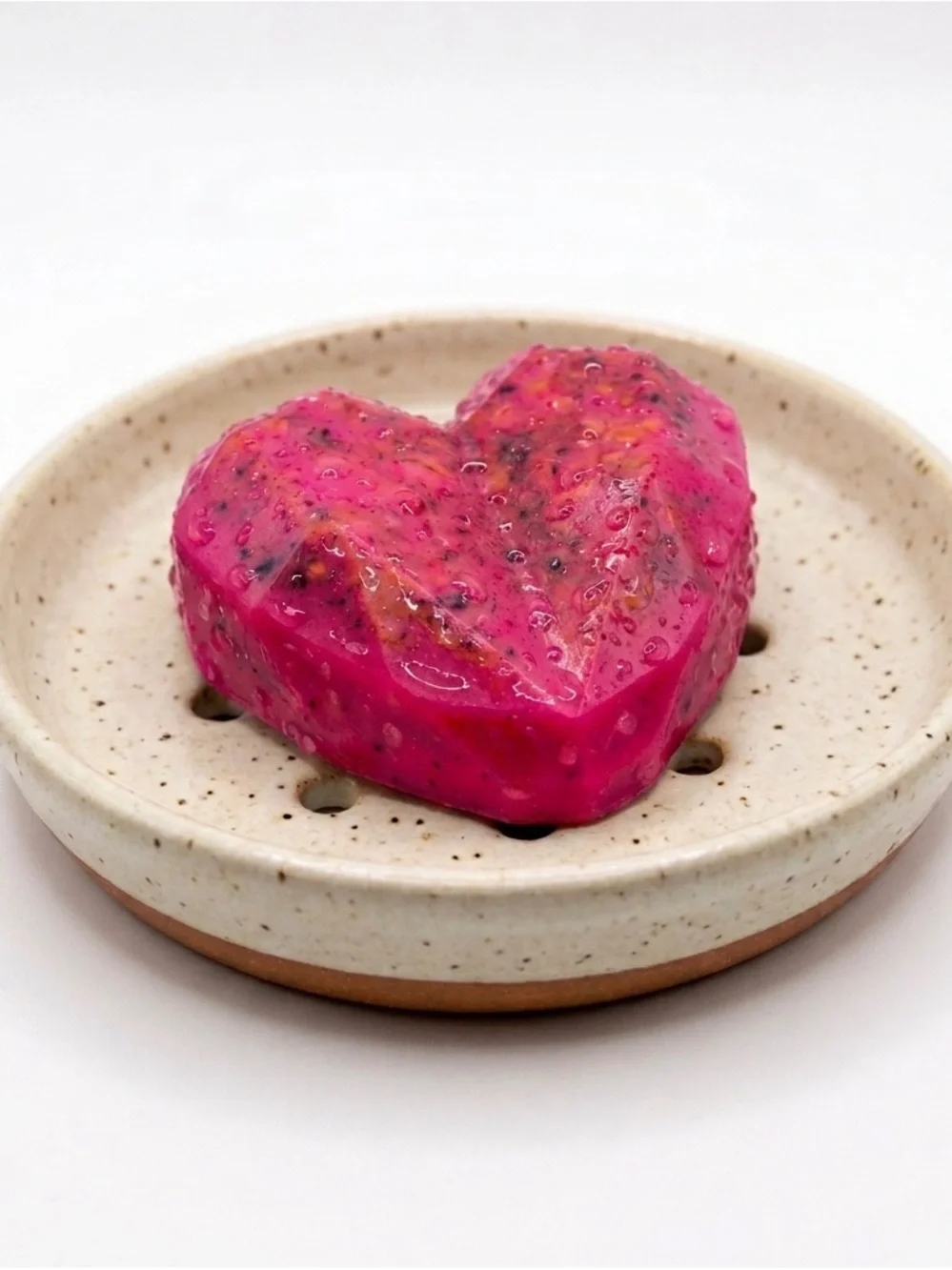 VintageBitch Gifts - Strawberry Champagne Organic Oatmeal Soap - (Hot Pink)